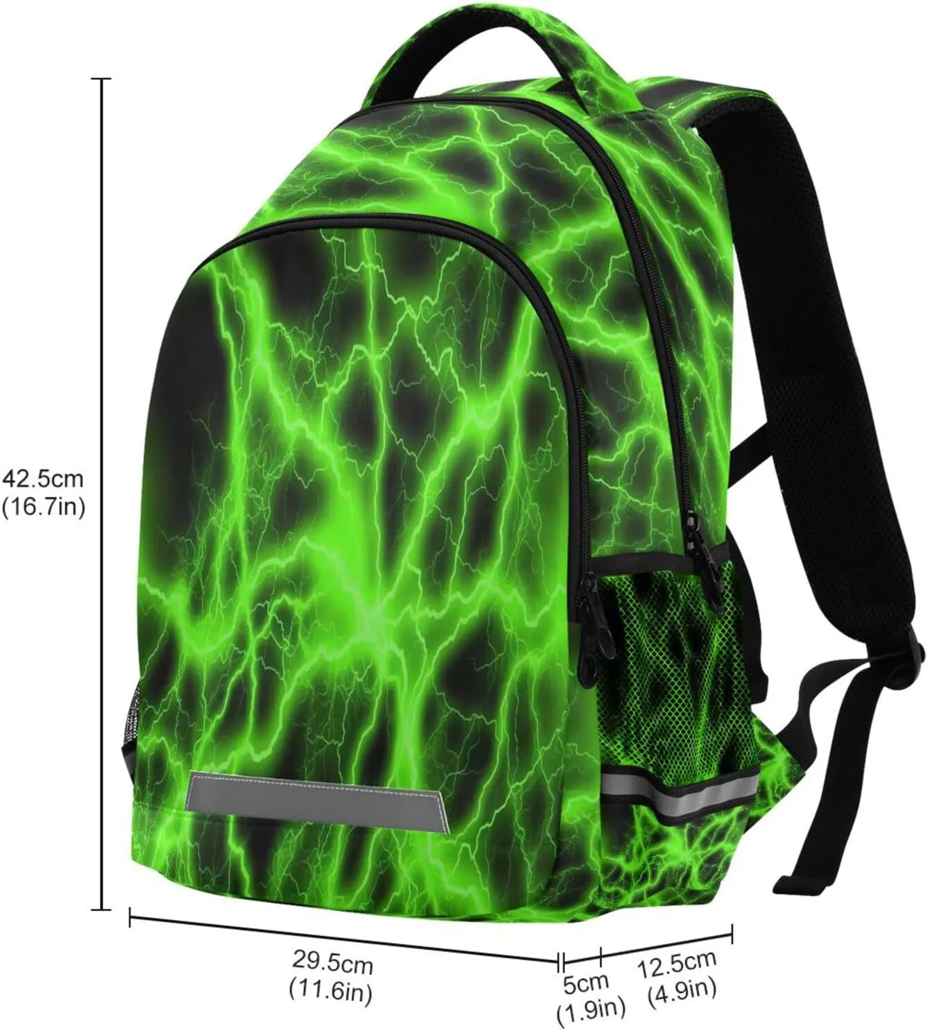 MNSRUU Lightning Backpacks for School Elementary,5-12 Year Old Kid Bookbags Lightning Toddler Backpack