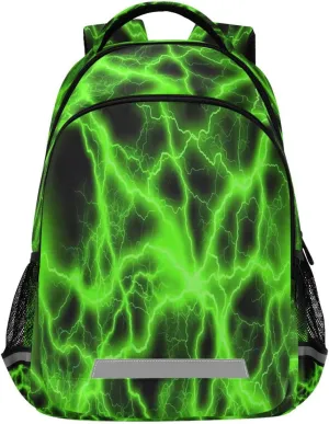 MNSRUU Lightning Backpacks for School Elementary,5-12 Year Old Kid Bookbags Lightning Toddler Backpack