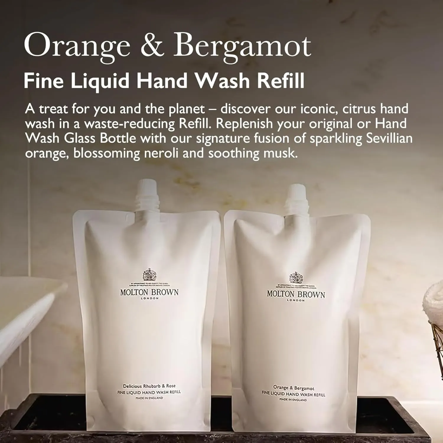 Molton Brown Orange & Bergamot Fine Liquid Hand Wash Refill 13.5 fl. oz.