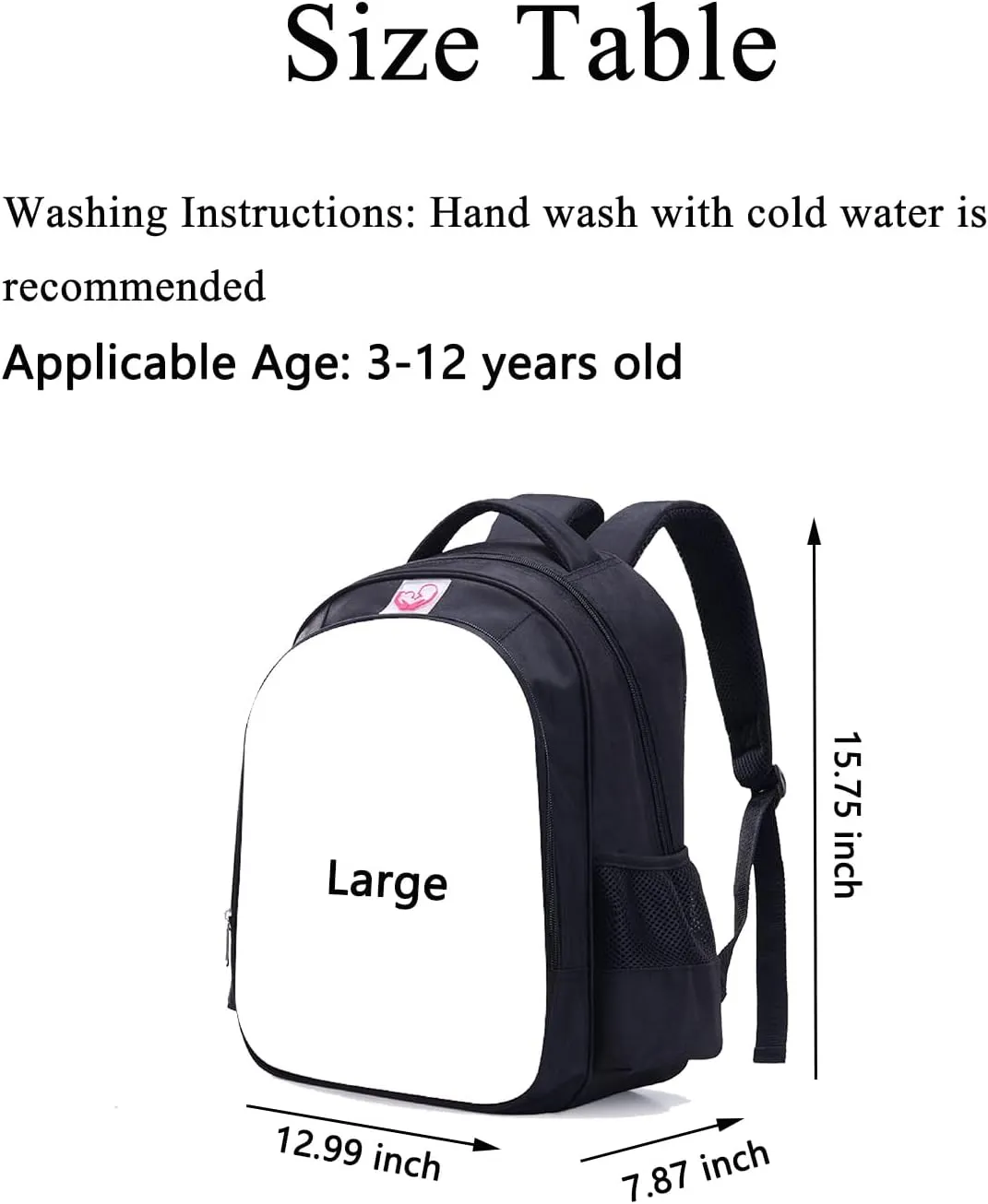 Monsters Music Horror Game Kids Backpacks Cartoon Anime School Bag Cute Large Capacity Travel Bag Student Bookbag