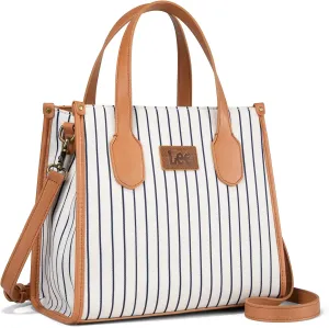 Montana West x Lee Tote Bag for Women Striped Top Handle Handbag with Adjustable Strap
