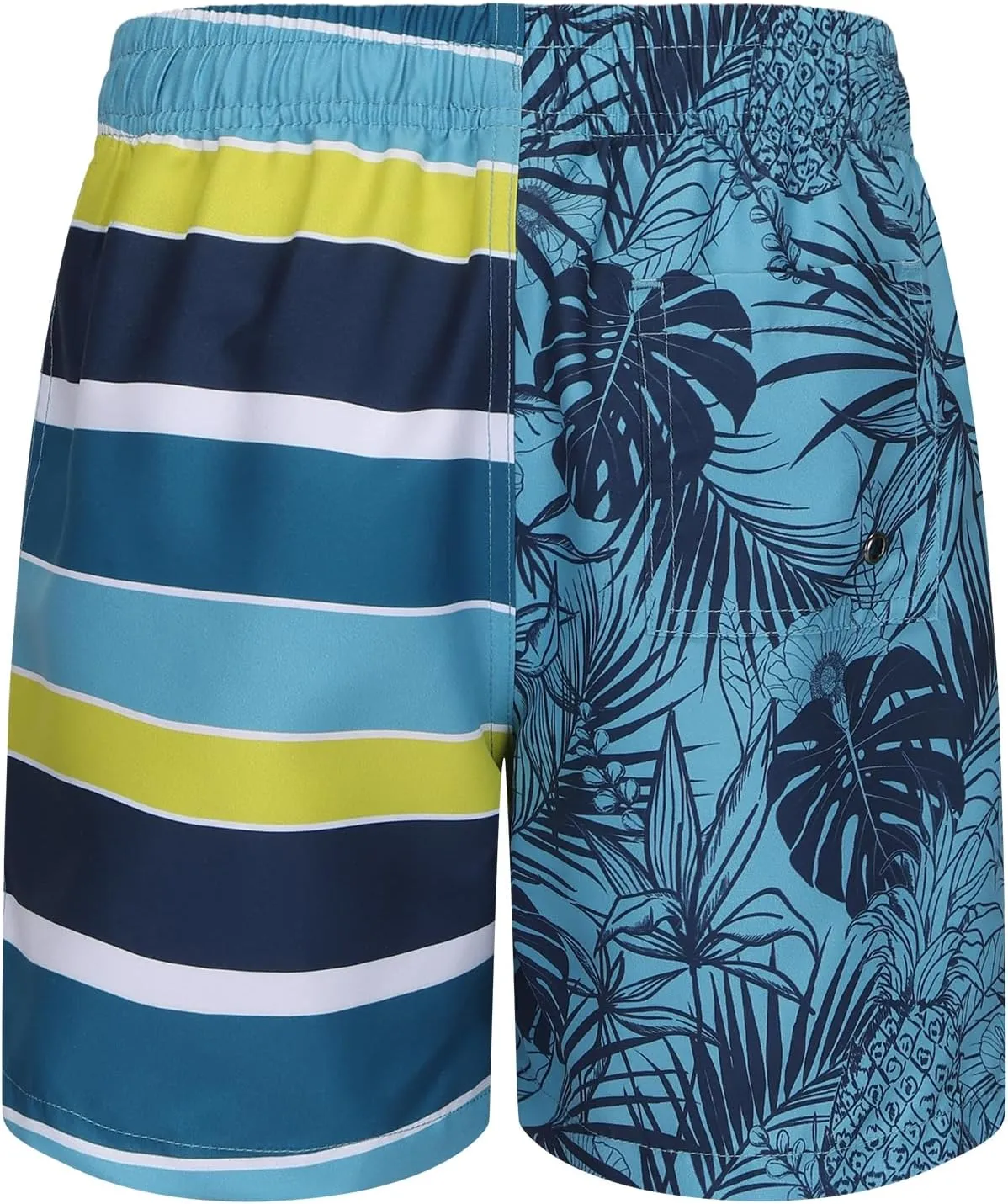Moon Tree Boys Swim Trunks with Brief Liner for Boys Swim Shorts Quick Dry Boards Shorts Beach Swimwear