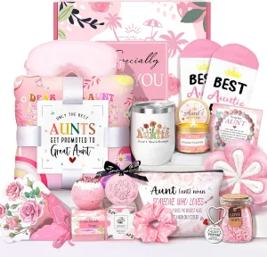 Mother's Day Aunt Gifts from Niece Nephew, Best Aunt Ever Gift, Auntie Birthday Gift Ideas, Auntie Gift Ideas, Get Well Soon Care Package Relaxing Spa Gifts Set for Mother's Day
