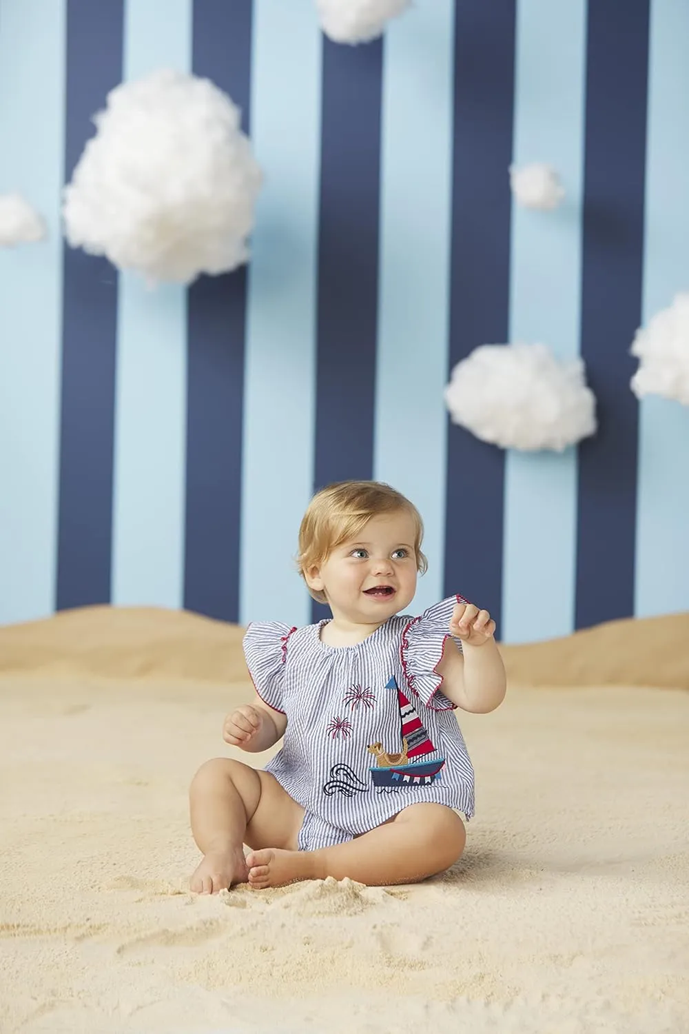 Mud Pie baby-girls Pinafore Set