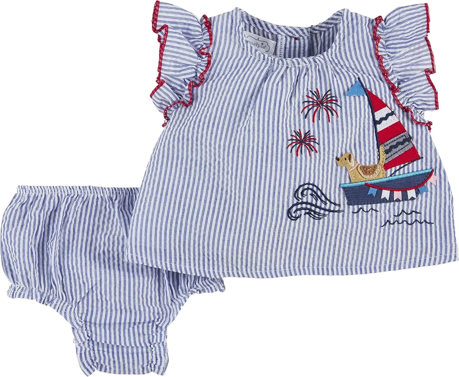 Mud Pie baby-girls Pinafore Set