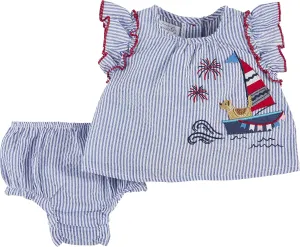 Mud Pie baby-girls Pinafore Set