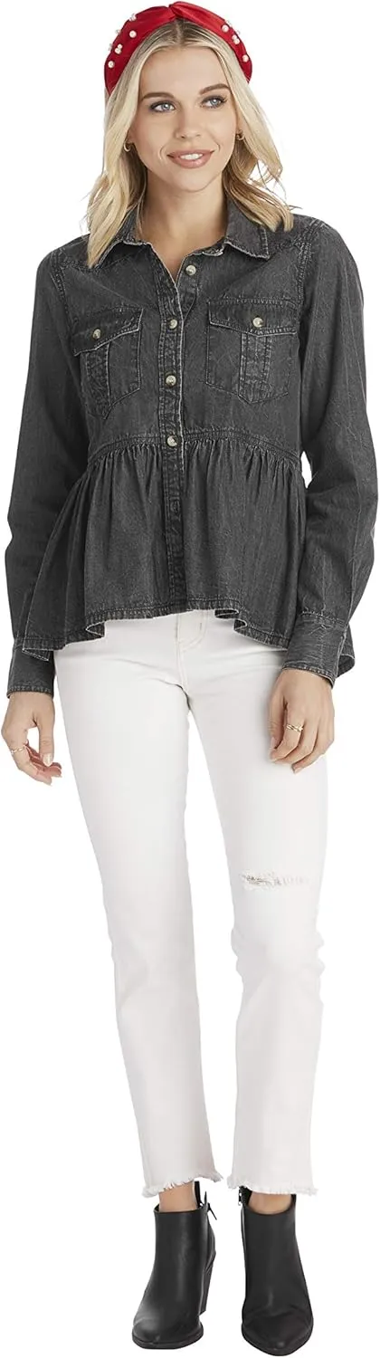 Mud Pie Women's Hayden Peplum Top