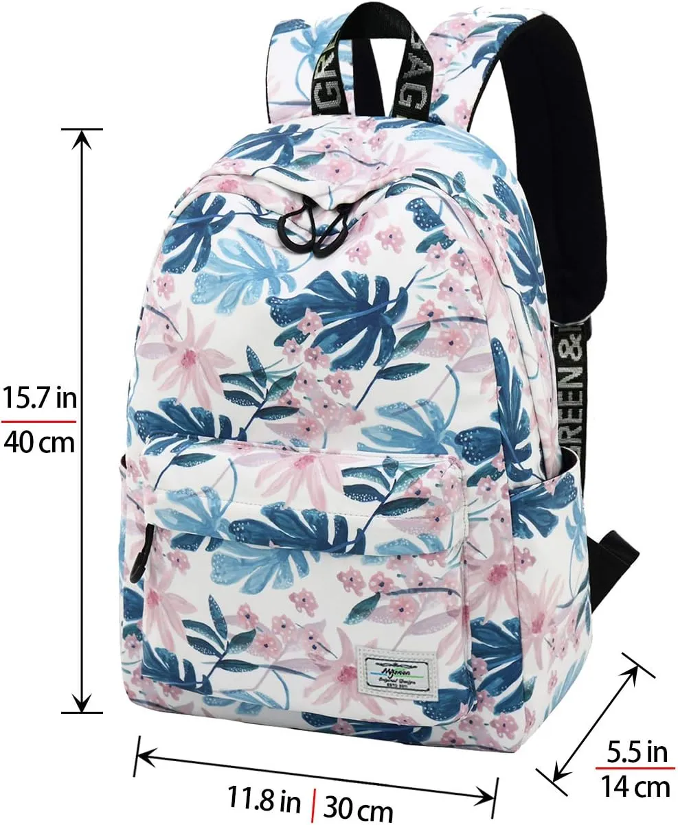 mygreen Kids Backpack, Kawaii Girls Backpack for School