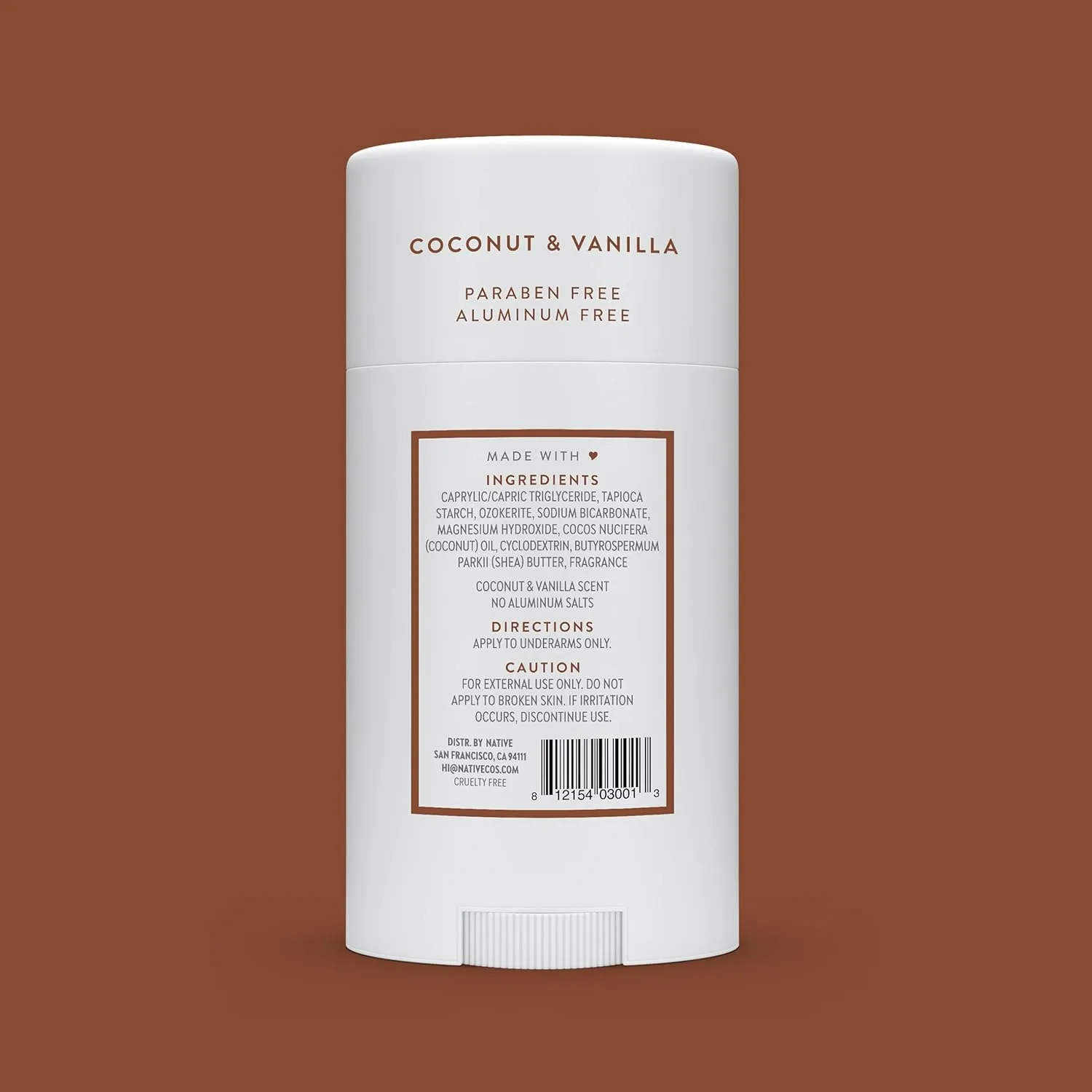 Native Deodorant Contains Naturally Derived Ingredients, 72 Hour Odor Control | Deodorant for Women and Men, Aluminum Free with Baking Soda, Coconut Oil and Shea Butter | Coconut & Vanilla