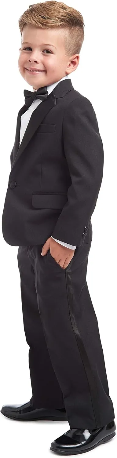 Nautica Boys' 4-Piece Tuxedo Set with Dress Shirt, Bow Tie, Jacket, and Pants