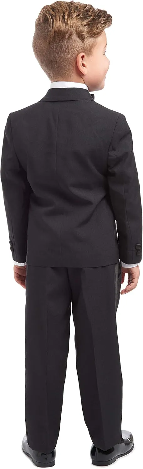 Nautica Boys' 4-Piece Tuxedo Set with Dress Shirt, Bow Tie, Jacket, and Pants