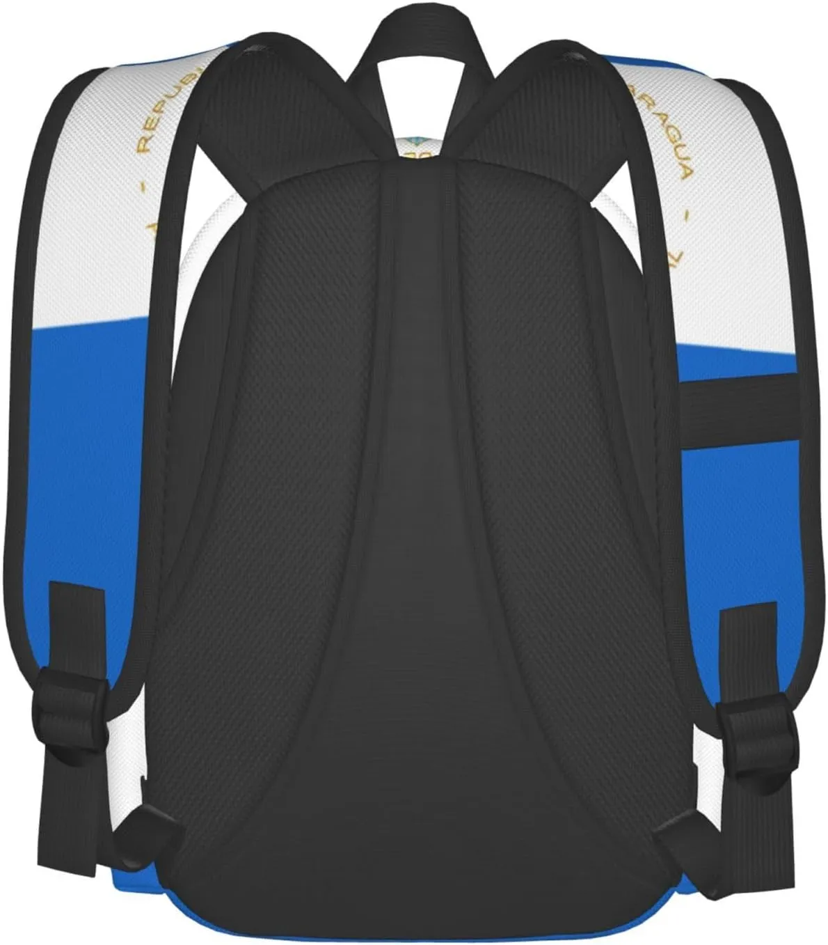 Nicaragua Flag Casual Backpack Large Capacity Travel Backpacks Laptop Daypack Commuter Rucksack Adjustable Strap Sports Bags for Hiking Biking