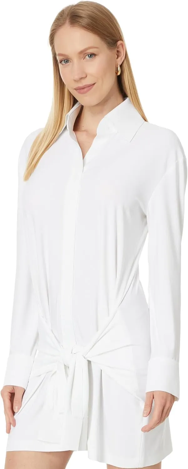 Norma Kamali Women's Four Sleeve Nk Shirt Mini Dress
