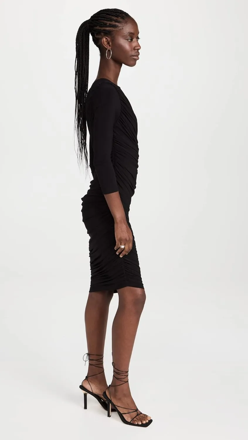 Norma Kamali Women's Long Sleeve Diana Mini Dress