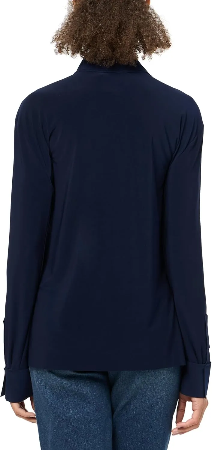 Norma Kamali Women's Nk Shirt W/Collar Stand