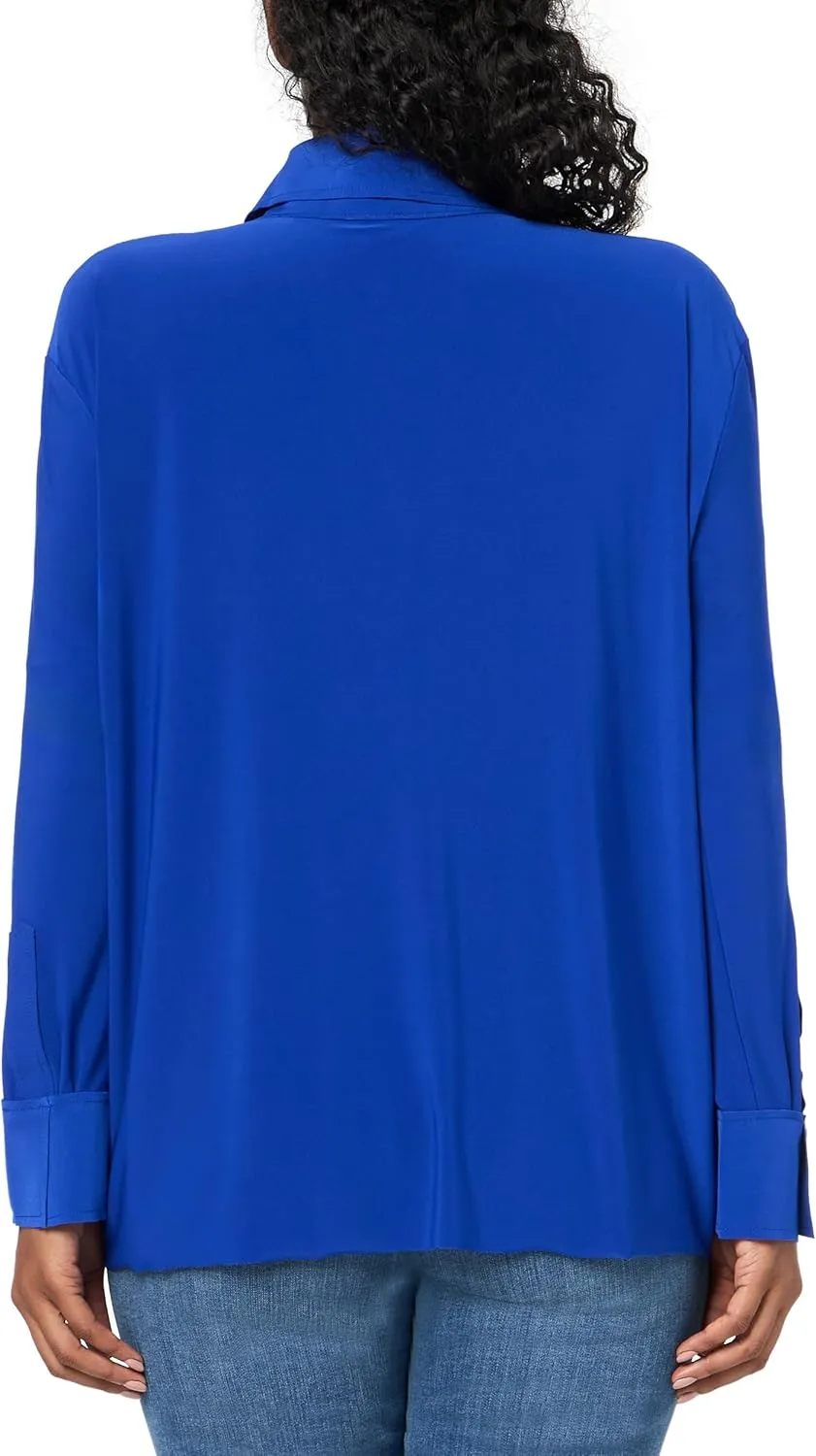 Norma Kamali Women's Nk Shirt W/Collar Stand