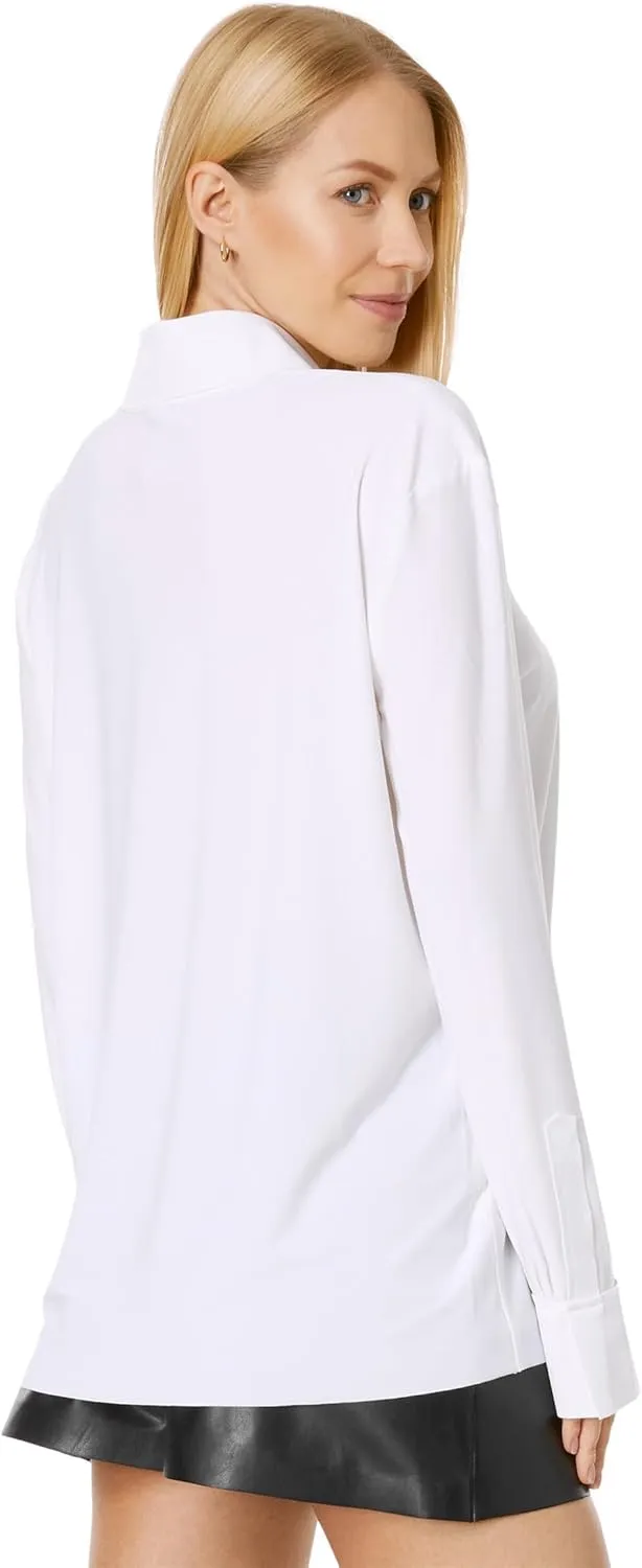 Norma Kamali Women's Nk Shirt W/Collar Stand