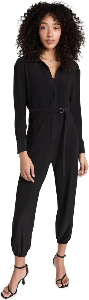 Norma Kamali Women's Shirt Jog Jumpsuit
