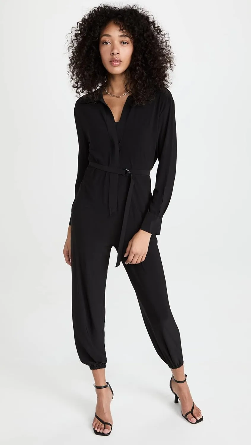 Norma Kamali Women's Shirt Jog Jumpsuit