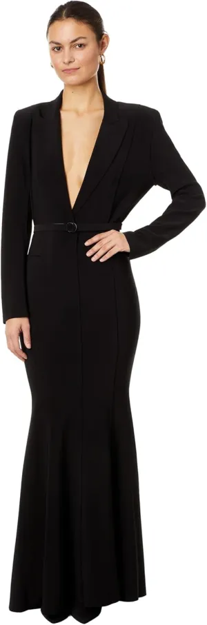 Norma Kamali Women's Single Breasted Boy Fit Fishtail Gown