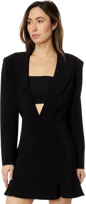 Norma Kamali Women's Single Breasted Fishtail Mini Dress