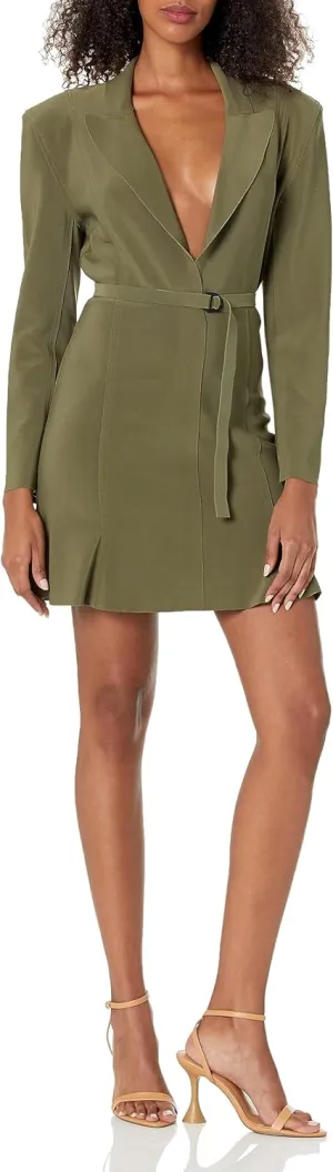 Norma Kamali Women's Single Breasted Fishtail Mini Dress