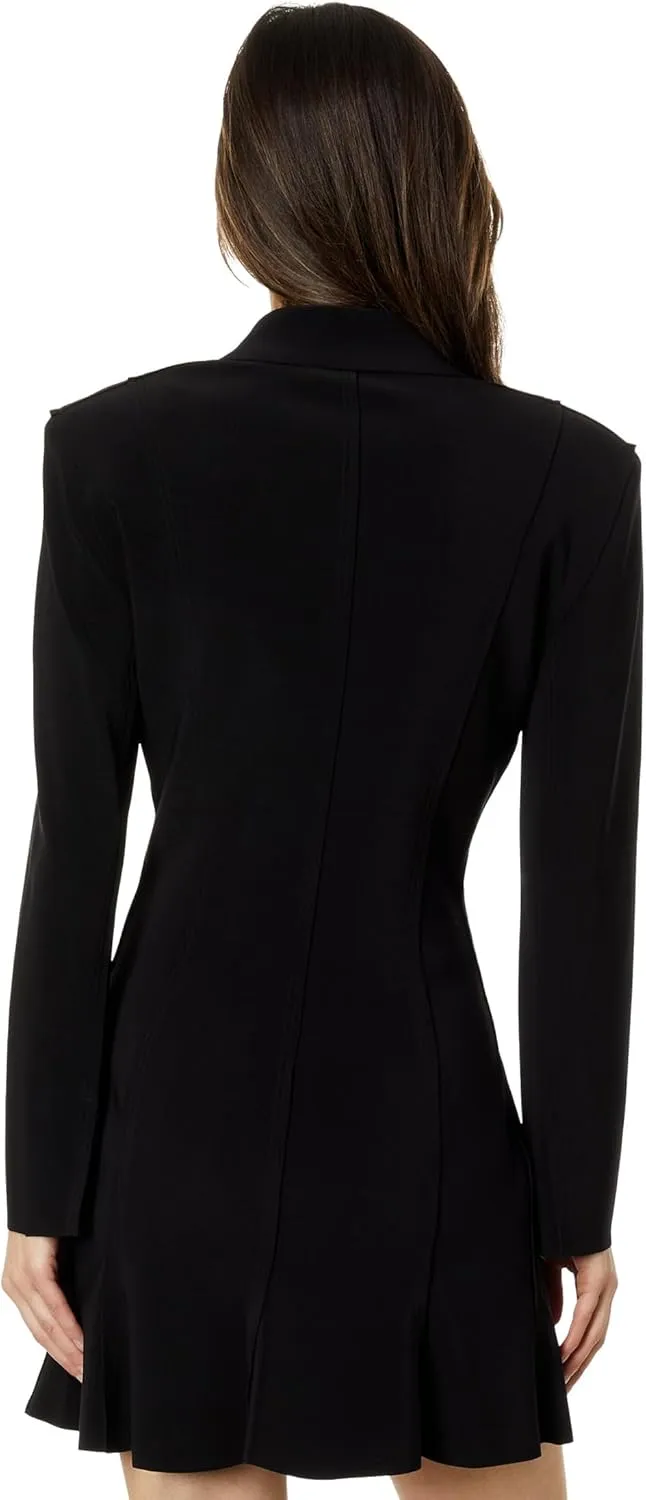 Norma Kamali Women's Single Breasted Fishtail Mini Dress