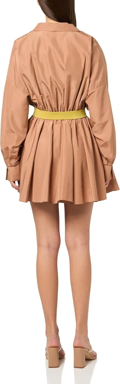 Norma Kamali Women's Super Oversized Bf Nk Shirt Flared Mini Dress