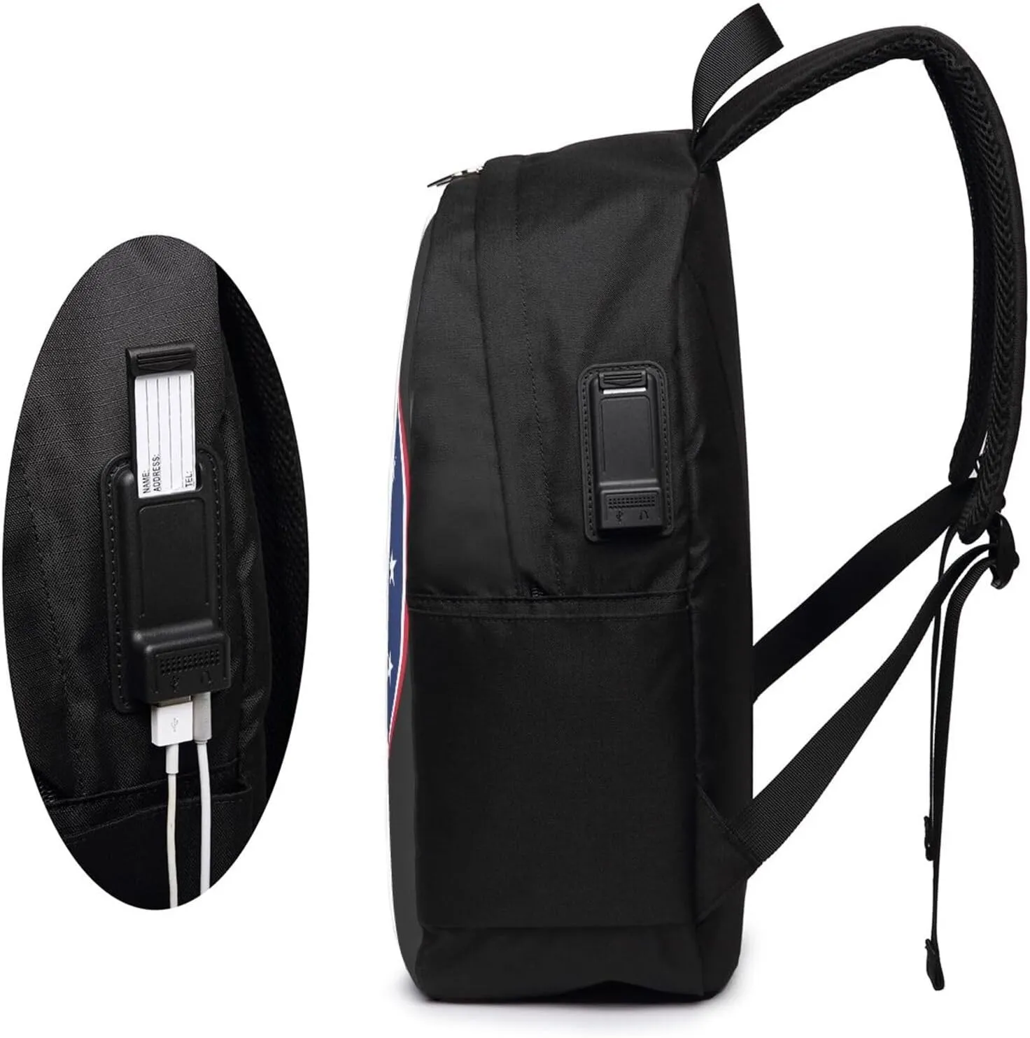 Norway Norwegian Flag Laptop Backpacks Travel Backpack Casual Business Daypack Sport Rucksack Computer Bag Fits up to 17 Inch Notebook with USB Port