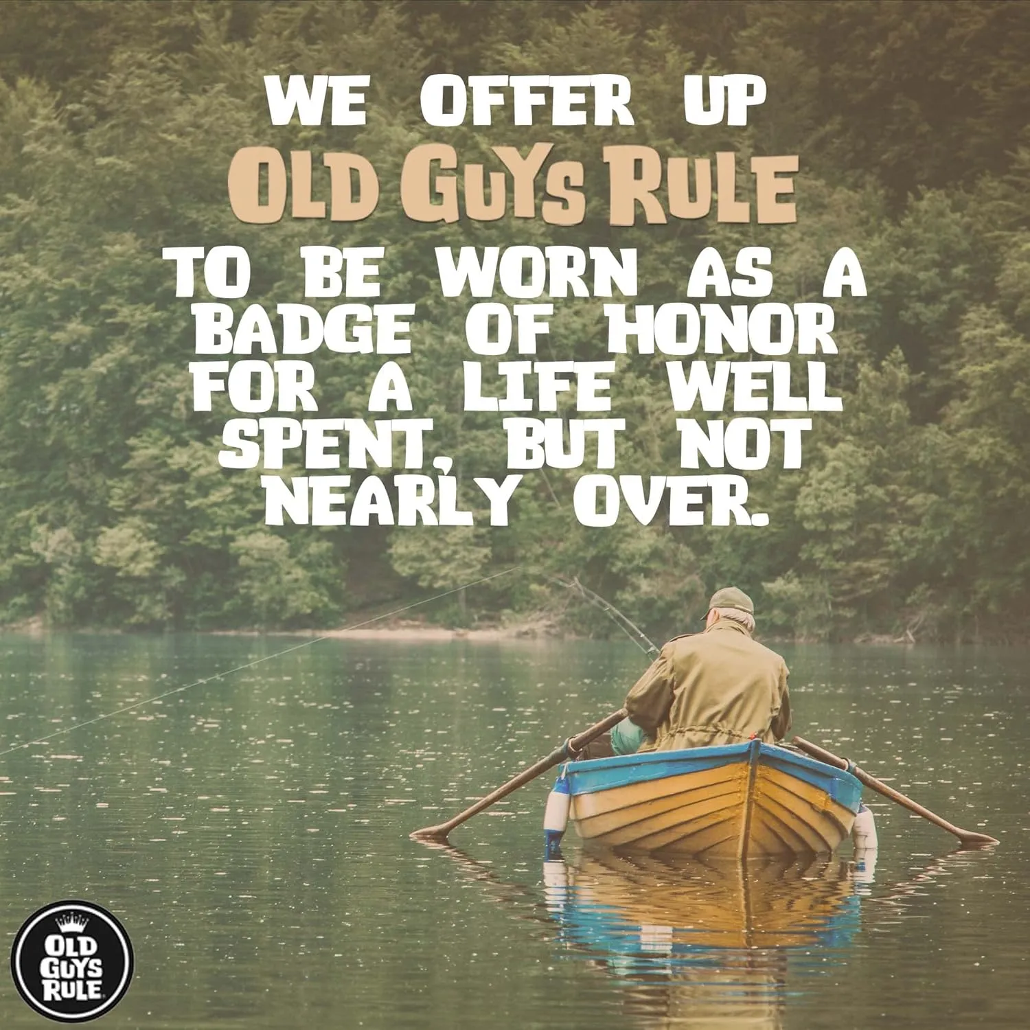 OLD GUYS RULE T-Shirts for Men, Weather Station - Novelty Graphic Tee for Beach Lovers, Vacation - Gift for Dad, Grandpa