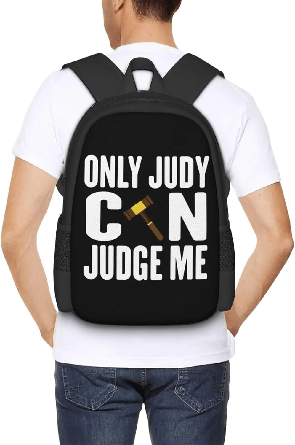Only Judy Can Judge Me Backpack Lightweight Large Capacity Laptop Backpack Travel Backpacks for Unisex