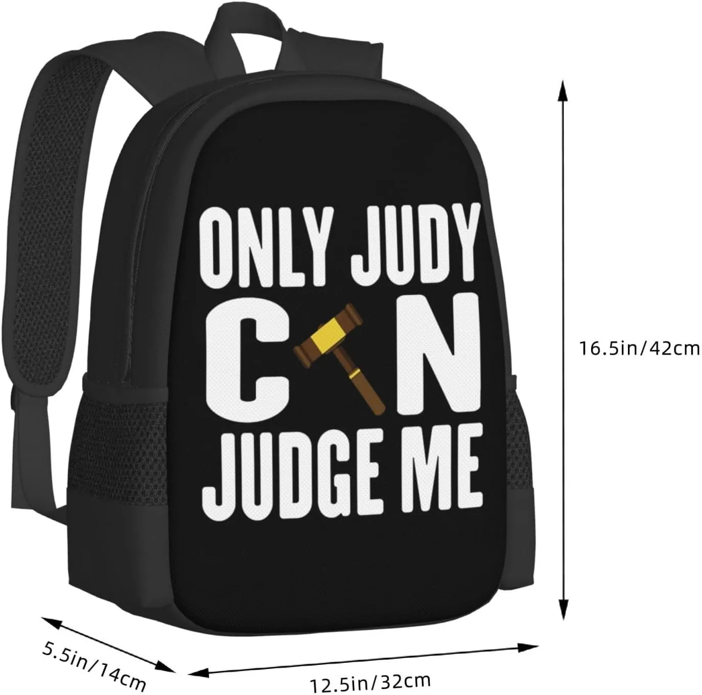 Only Judy Can Judge Me Backpack Lightweight Large Capacity Laptop Backpack Travel Backpacks for Unisex
