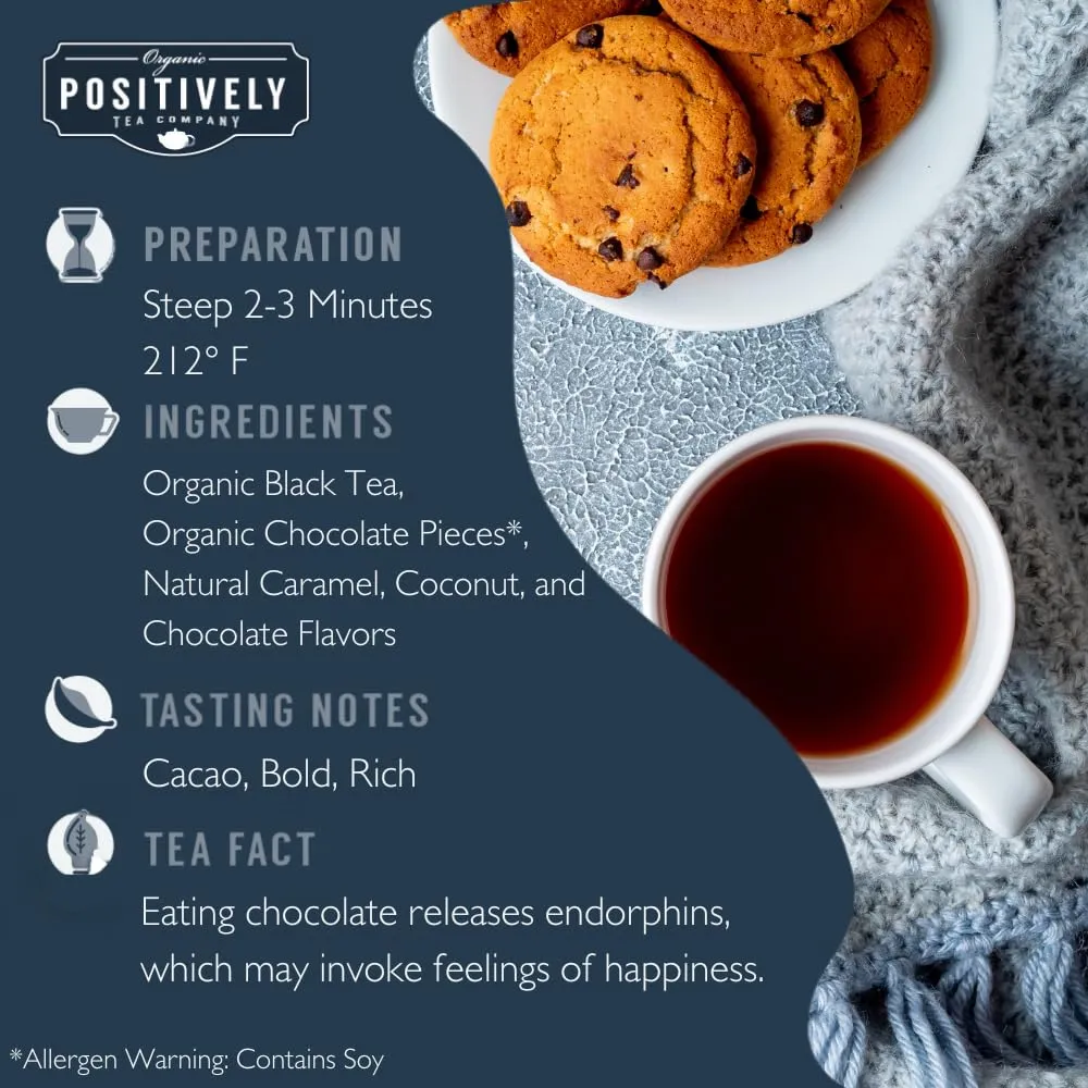 Organic Positively Tea Company, Dessert Tea Sampler, Loose Leaf, 4 Ounce, 3 Pack