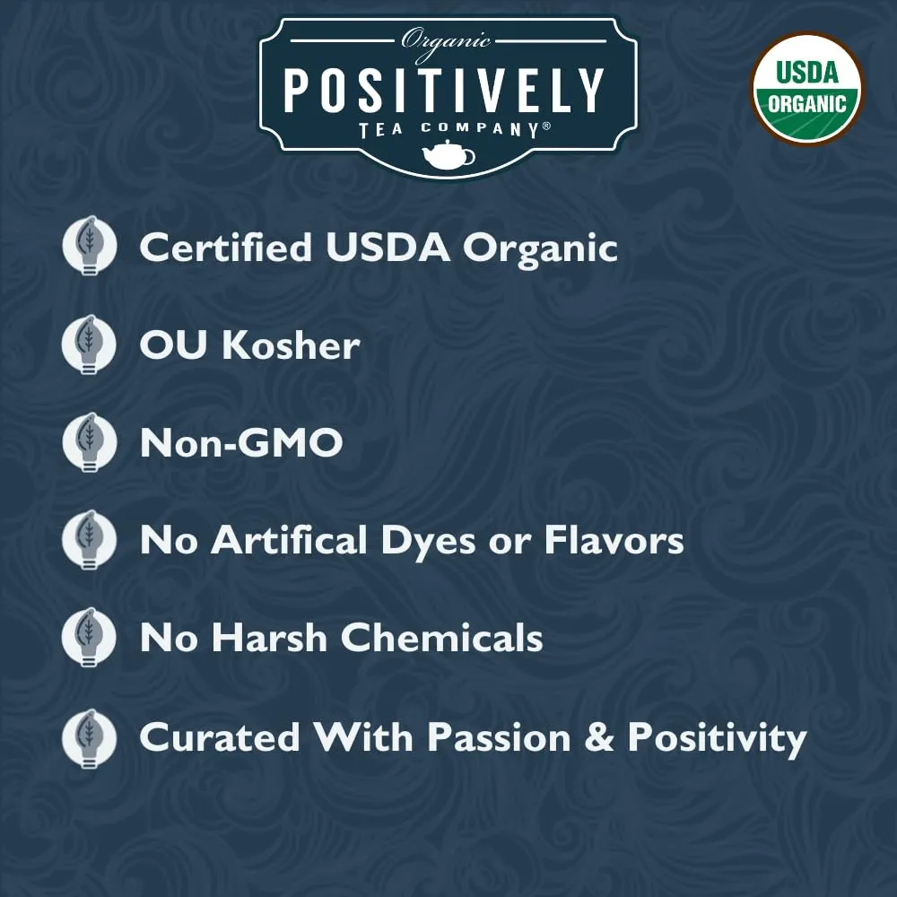 Organic Positively Tea Company, Dessert Tea Sampler, Loose Leaf, 4 Ounce, 3 Pack