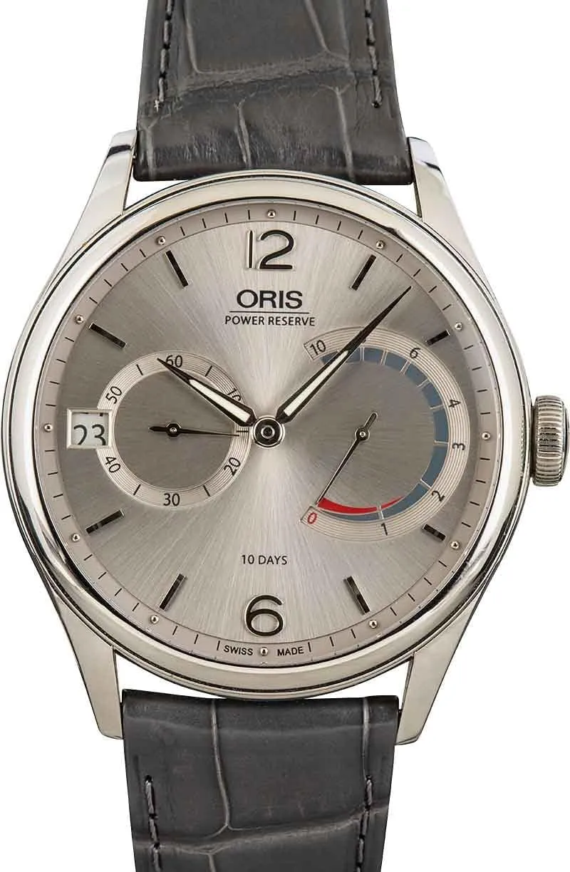 Oris Artelier Calibre 111 Silver Dial Men's Watch - Model Number: 01 111 7700 4061-Set 1 23 71FC