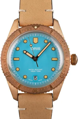 Oris Divers Sixty-Five Bronze Blue Dial Unisex Watch - Model Number: 01 733 7771 3155-07 5 19 04BR