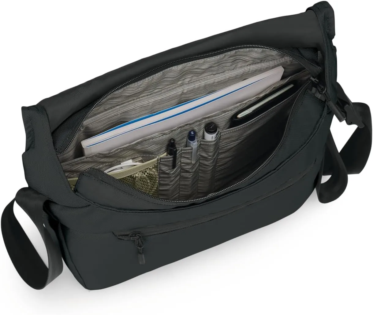 Osprey Aoede 7L Commuter Messenger Bag, Black