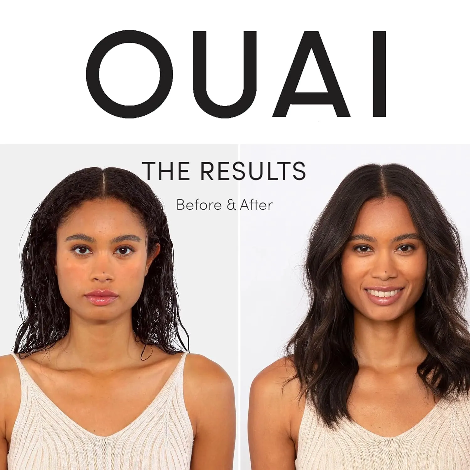 OUAI Wave Spray - Coconut Oil & Rice Protein Texture Mist for Voluminous Beach Waves with Shine - Paraben Free, Safe for Color & Keratin-Treated Hair (4.9 fl oz)