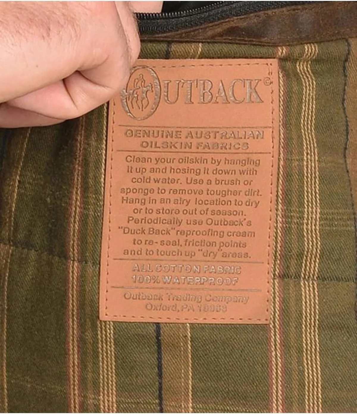 Outback Trading Company Men's 2180 Deer Hunter Waterproof Breathable Cotton Oilskin Outdoor Jacket
