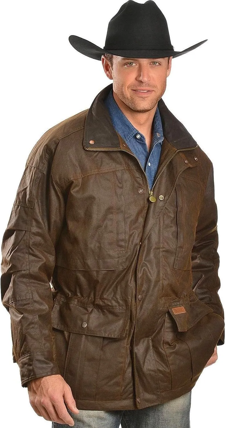 Outback Trading Company Men's 2180 Deer Hunter Waterproof Breathable Cotton Oilskin Outdoor Jacket