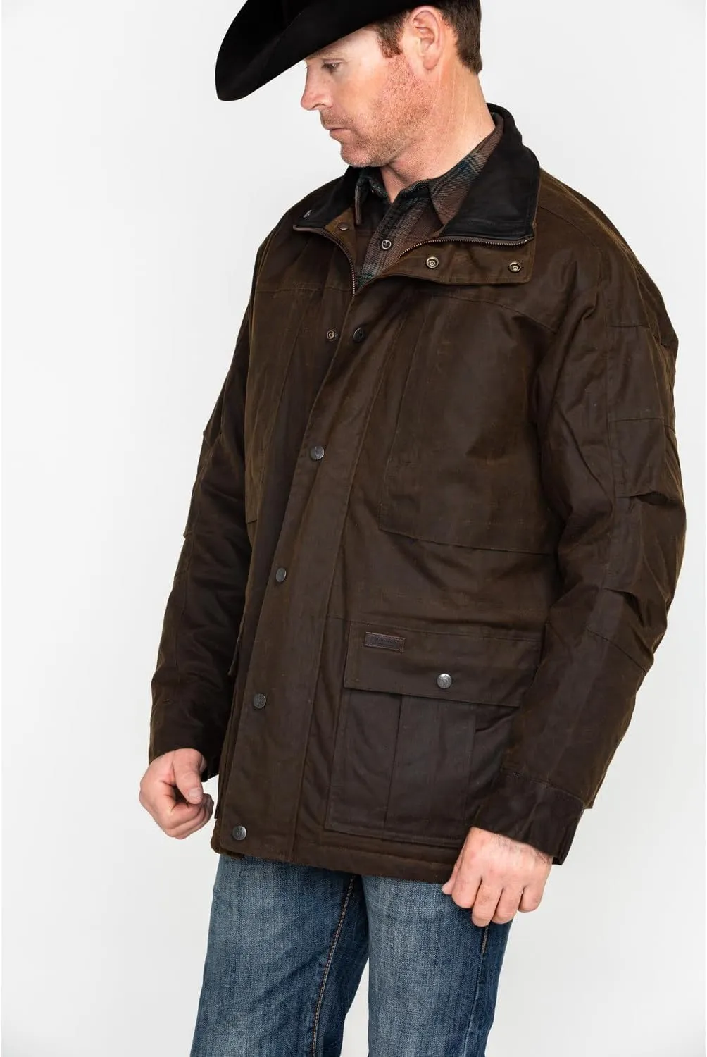 Outback Trading Company Men's 2180 Deer Hunter Waterproof Breathable Cotton Oilskin Outdoor Jacket