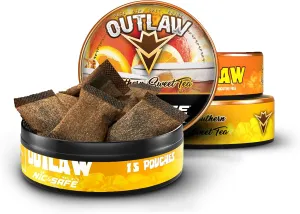 Outlaw Dip - Southern Sweet Tea - Pouches - 3 Pack - Tobacco Free - Nicotine Free