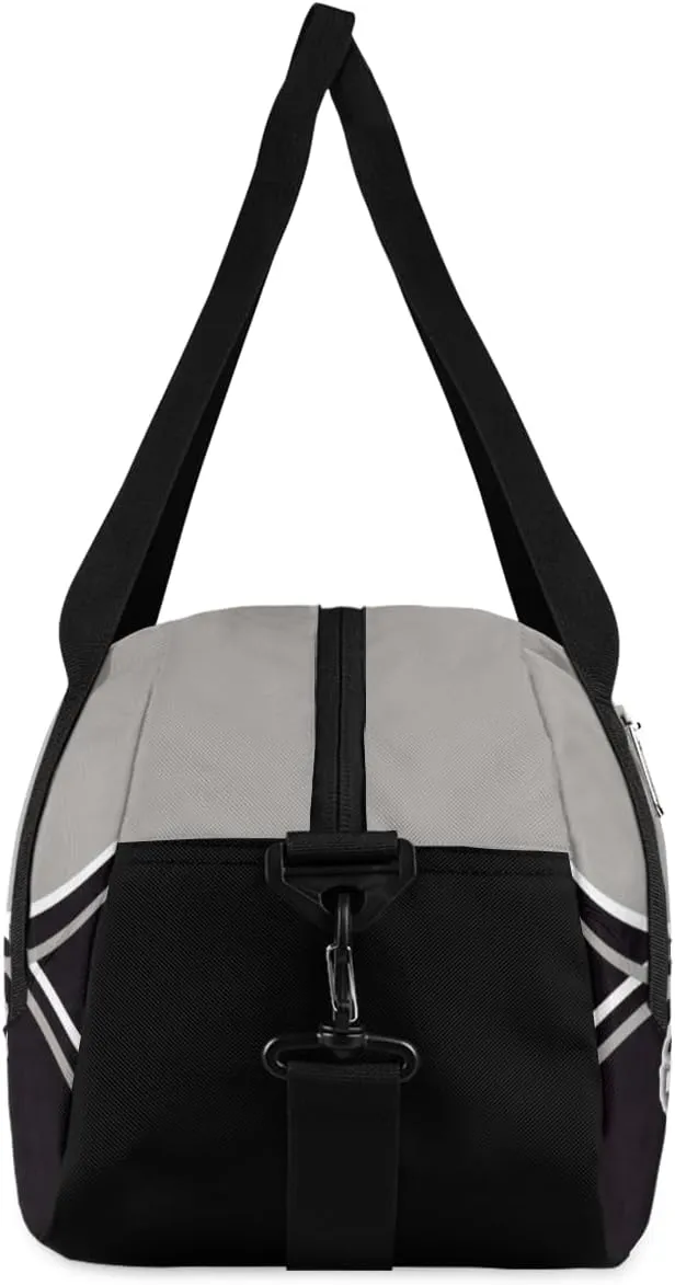 Personalized Cheerleader Bag Dance Bag for Girl, Custom Gym Bag Sport Duffel Bag, Weekender Bags Travel Duffel Bag Cheerleader Black Sliver