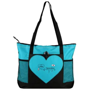 Personalized Nurse Tote Bag for Women Custom Name Nursing Tote Bag Nurse Gifts RN CNA Tote Bag Customized Nurses Tote Bag for Work Medical Nurse Bag