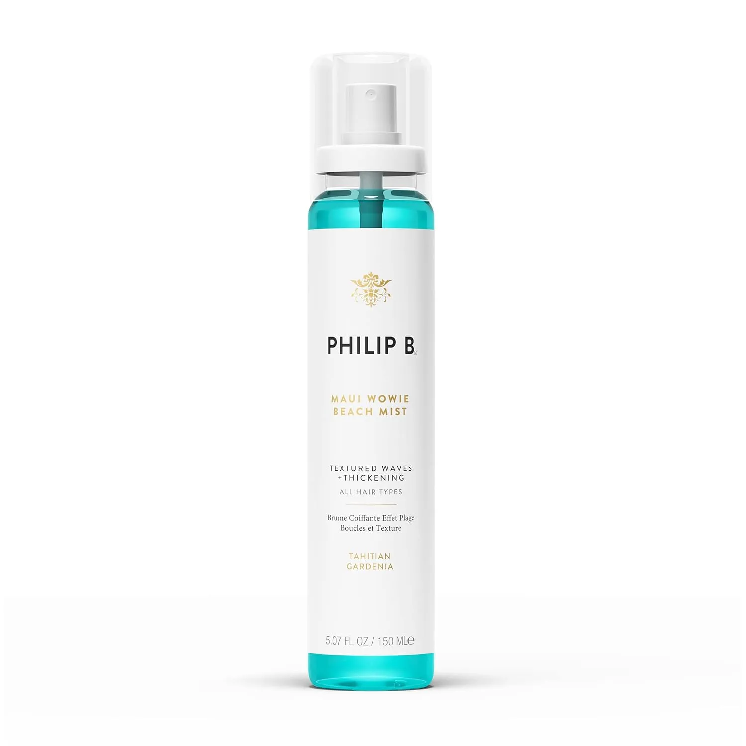 PHILIP B. Maui Wowie Beach Mist 5.07 oz - Texturizing Hair Mist, Boosts Appearance of Volume & Bouncy Waves, Infused with Botanical Moisturizers, Sea Salt, Coconut & Aloe Vera