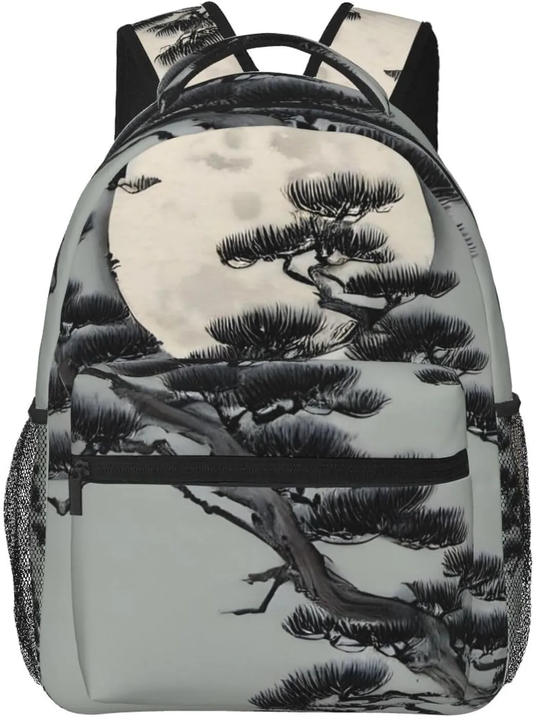 Pine Tree Under The Moon Casual Backpacks, Duffel Bags, *Travel Bags For Work, Hiking, Camping, Outdoor Activities And More.