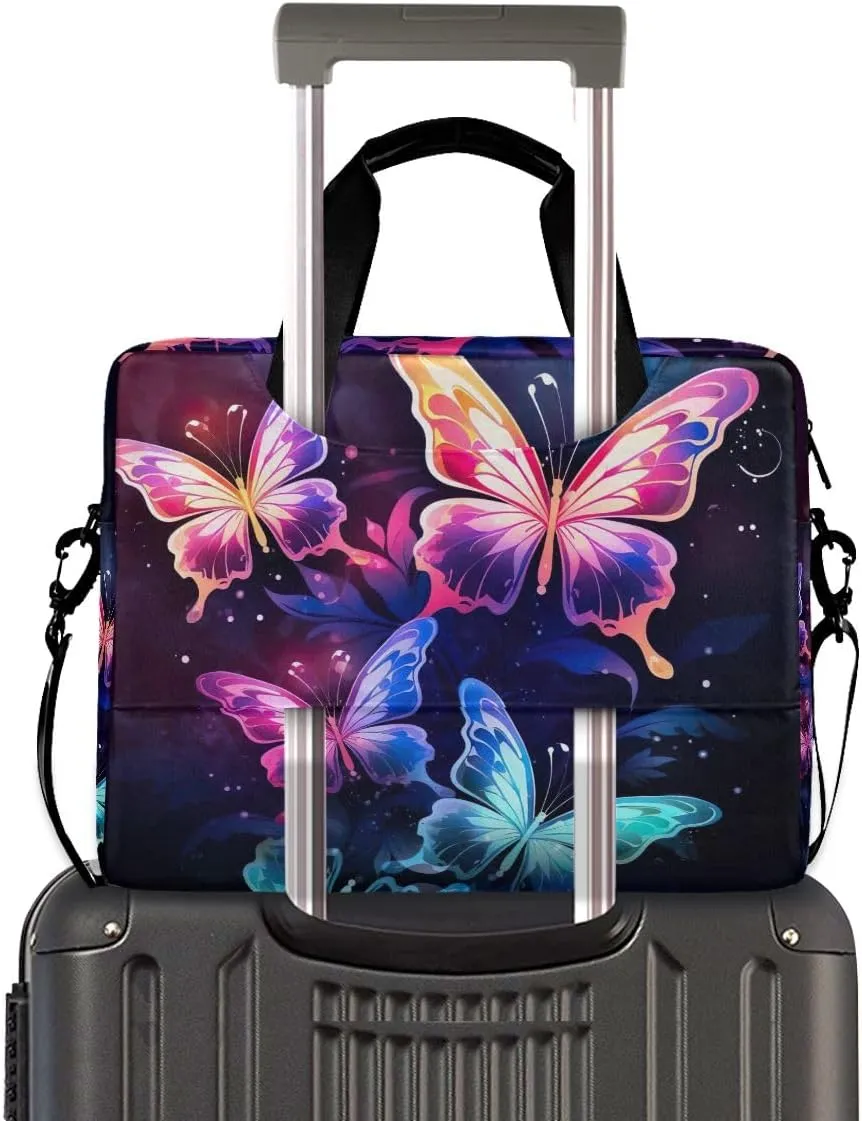 Pirate Skull Colorful Laptop Case 15.6 Inch Shoulder Messenger Bag Laptop Sleeve Case for Work Travel