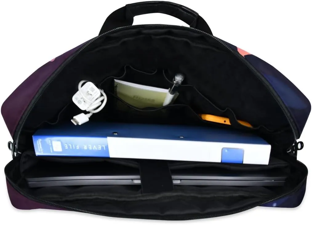 Pirate Skull Colorful Laptop Case 15.6 Inch Shoulder Messenger Bag Laptop Sleeve Case for Work Travel