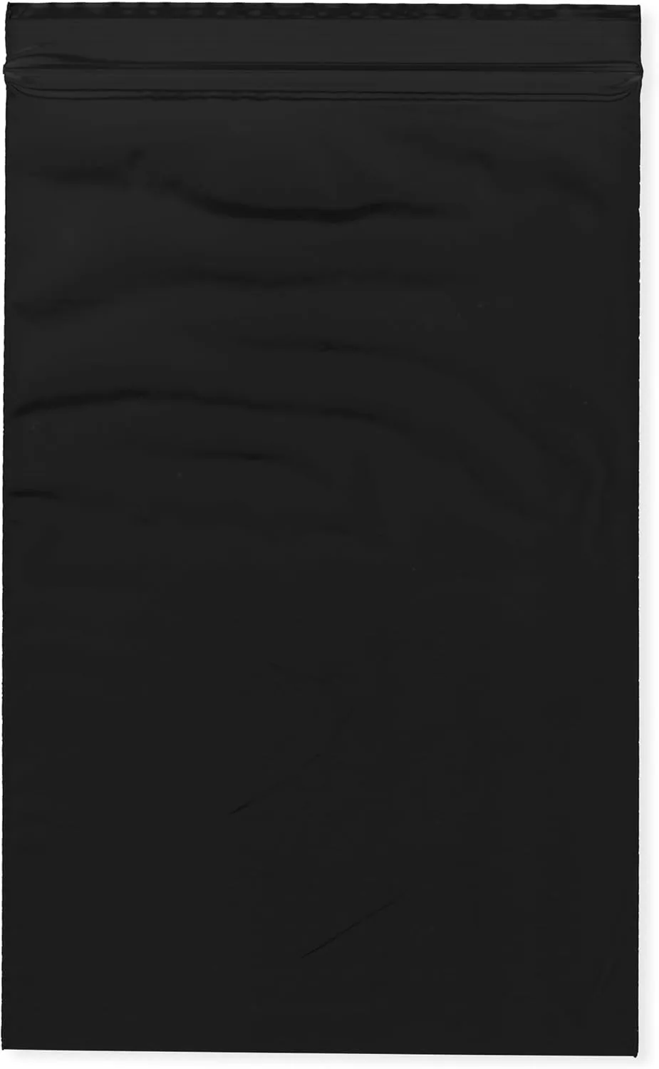 Plymor 6" x 9" (Pack of 100), Black 2 Mil Zipper Reclosable Plastic Bags