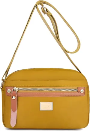 Popularate Nylon Crossbody Bag, Nylon Shoulder Messenger Bag, Large Capacity Crossbody Handbag for Women